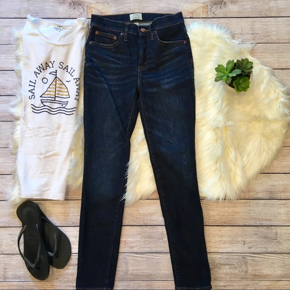 J.Crew high-rise toothpick jean Solano 25